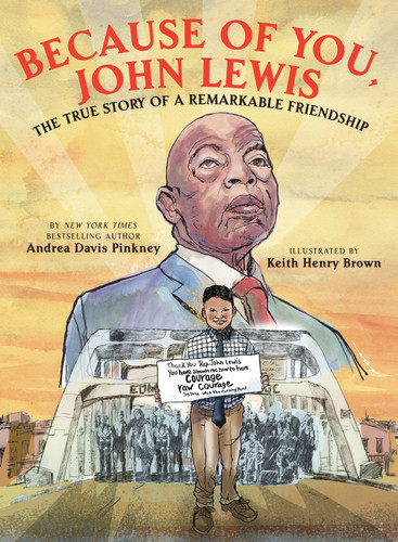 Because of You, John Lewis book cover by Andrea Davis Pinkney