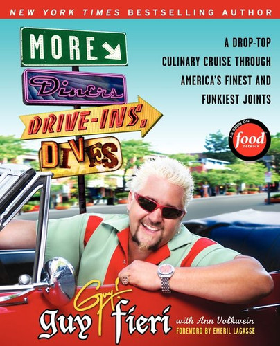 More Diners, Drive-ins and Dives: A Drop-Top Culinary Cruise Through America's Finest and Funkiest Joints (Diners, Drive-ins, and Dives #2) book cover by Guy Fieri, Ann Volkwein