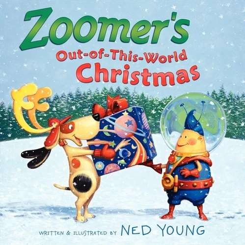 Zoomer's Out-of-This-World Christmas book cover by Ned Young