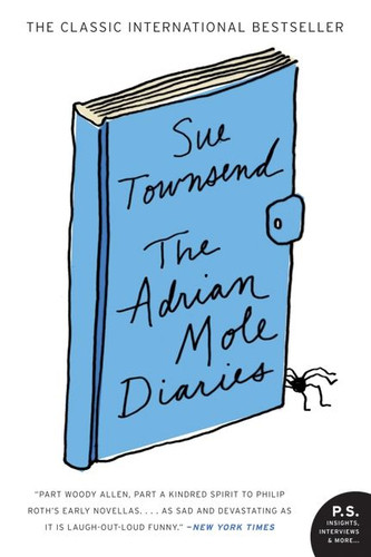 The Adrian Mole Diaries book cover by Sue Townsend