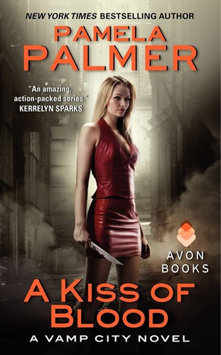 A Kiss of Blood: A Vamp City Novel (Vamp City #2) book cover by Pamela Palmer