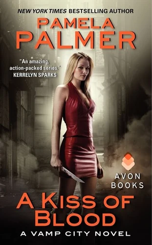 A Kiss of Blood: A Vamp City Novel (Vamp City #2) book cover by Pamela Palmer