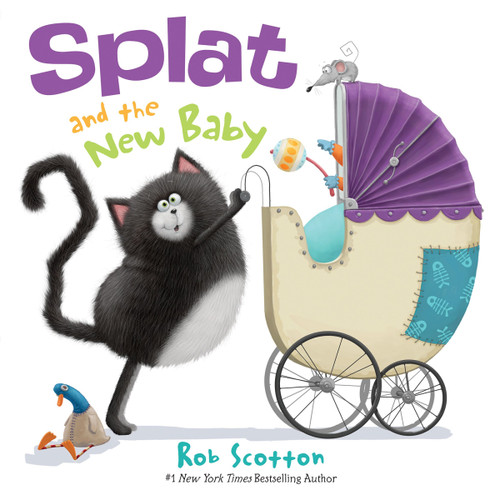 Splat the Cat: Splat and the New Baby (Splat the Cat #51) book cover by Rob Scotton
