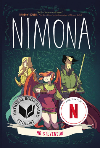 Nimona: A Netflix Film, A Graphic Novel book cover by ND Stevenson