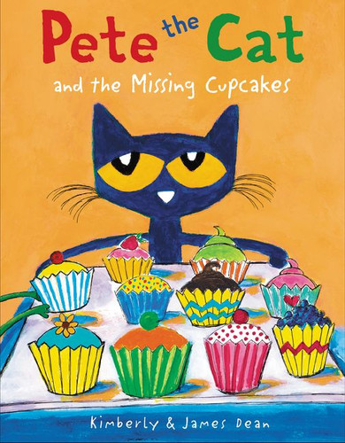 Pete the Cat and the Missing Cupcakes (Pete the Cat) book cover by James Dean, Kimberly Dean