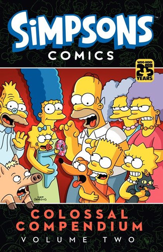 Simpsons Comics Colossal Compendium Volume 2 book cover by Matt Groening