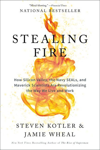 Stealing Fire: How Silicon Valley, the Navy SEALs, and Maverick Scientists Are Revolutionizing the Way We Live and Work book cover by Steven Kotler, Jamie Wheal
