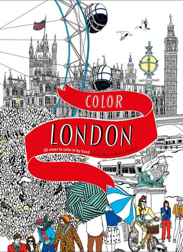 Color London: Twenty Views to Color in by Hand (Color #5) book cover by Hennie Haworth