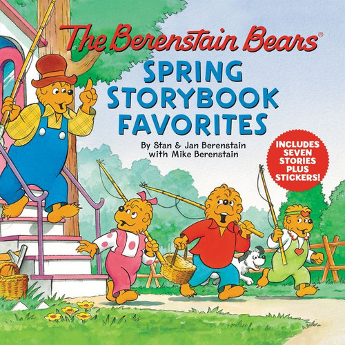 The Berenstain Bears Spring Storybook Favorites: Includes 7 Stories Plus Stickers!: A Springtime Book For Kids (Berenstain Bears #139) book cover by Jan & Mike Berenstain