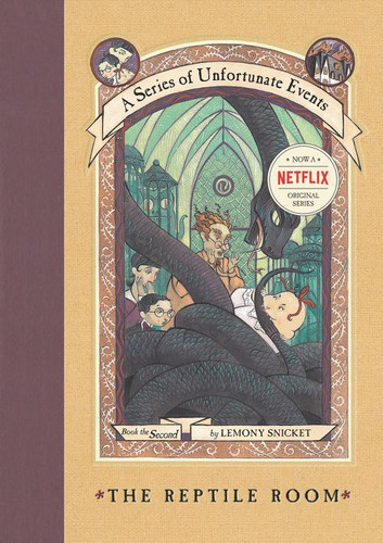 A Series of Unfortunate Events #2: The Reptile Room book cover by Lemony Snicket