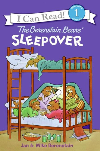 The Berenstain Bears' Sleepover (I Can Read Level 1) book cover by Jan Berenstain, Mike Berenstain