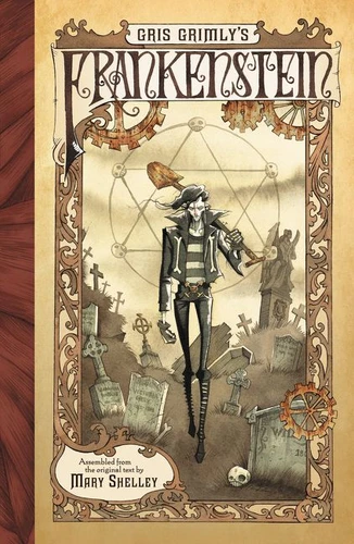 Gris Grimly's Frankenstein: A Graphic Novel book cover by Mary Shelley