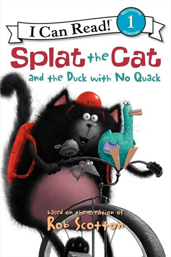 Splat the Cat and the Duck with No Quack (I Can Read Level 1) book cover by Rob Scotton