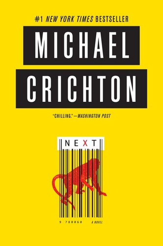 Next: A Novel book cover by Michael Crichton