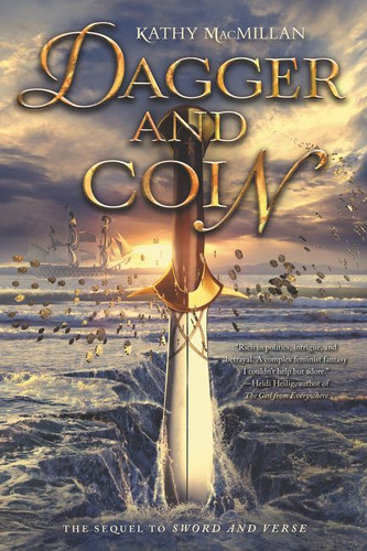 Dagger and Coin book cover by Kathy MacMillan