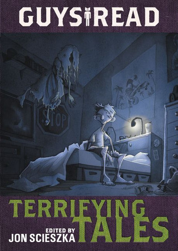 Guys Read: Terrifying Tales (Guys Read #6) book cover by Jon Scieszka, Adam Gidwitz, R.L. Stine, Dav Pilkey, Michael Buckley, Claire Legrand, Nikki Loftin, Adele Griffin, Kelly Barnhill, Lisa Brown, Daniel Jose Older, Rita Williams-Garcia