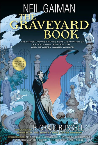 The Graveyard Book Graphic Novel Single Volume book cover by Neil Gaiman