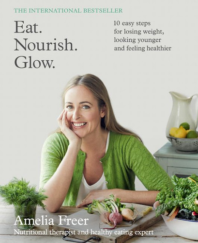 Eat. Nourish. Glow. book cover by Amelia Freer