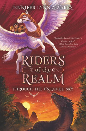 Riders of the Realm #2: Through the Untamed Sky (Riders of the Realm #2) book cover by Jennifer Lynn Alvarez