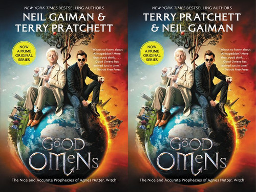 Good Omens: The Nice and Accurate Prophecies of Agnes Nutter, Witch book cover by Neil Gaiman, Terry Pratchett