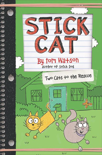 Stick Cat: Two Cats to the Rescue (Stick Cat #5) book cover by Tom Watson