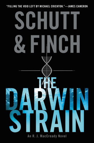 The Darwin Strain: An R. J. MacCready Novel book cover by Bill Schutt, J. R. Finch