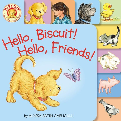 Hello, Biscuit! Hello, Friends! Tabbed (Biscuit) book cover by Alyssa Satin Capucilli