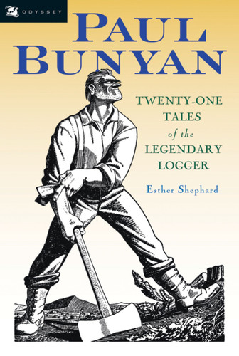 Paul Bunyan book cover by Esther Shephard