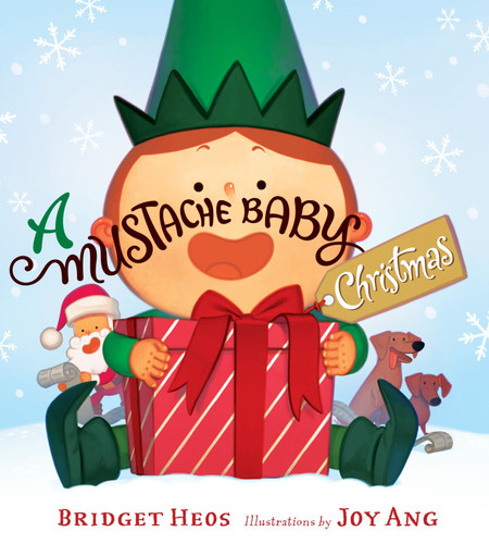 A Mustache Baby Christmas: A Christmas Holiday Book for Kids (Mustache Baby) book cover by Bridget Heos