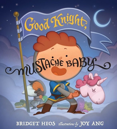 Good Knight, Mustache Baby (Mustache Baby) book cover by Bridget Heos