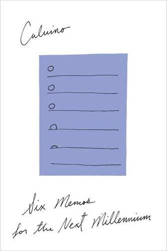 Six Memos For The Next Millennium book cover by Italo Calvino