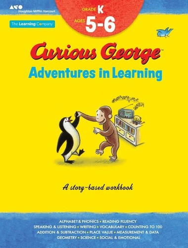 Curious George Adventures in Learning, Kindergarten: Story-based learning (Learning with Curious George #6) book cover by The Learning Company