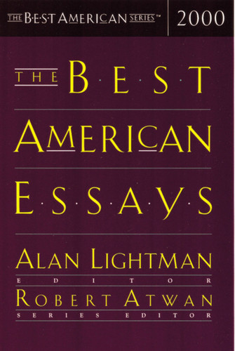 The Best American Essays 2000 (Best American) book cover by Robert Atwan, Alan Lightman