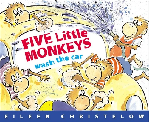 Five Little Monkeys Wash the Car book cover by Eileen Christelow