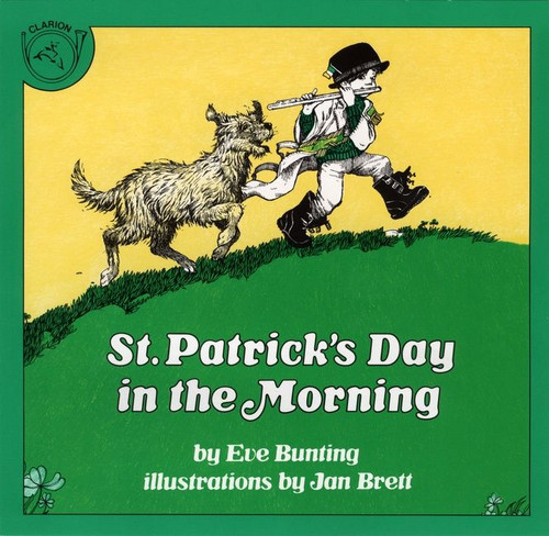 St. Patrick's Day in the Morning book cover by Eve Bunting, Jan Brett