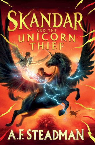 Skandar and the Unicorn Thief (Skandar) book cover by A.F. Steadman