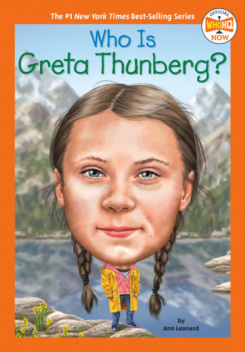 Who Is Greta Thunberg? (Who HQ Now) book cover by Jill Leonard, Who HQ