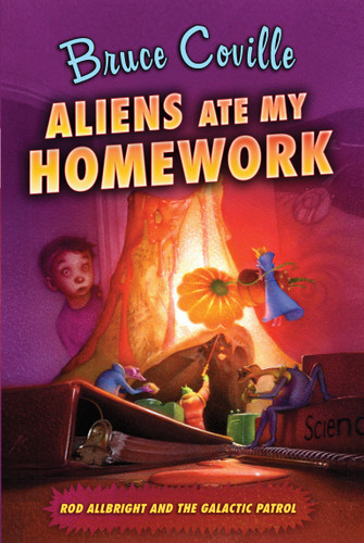 Aliens Ate My Homework (Rod Allbright and the Galactic Patrol) book cover by Bruce Coville