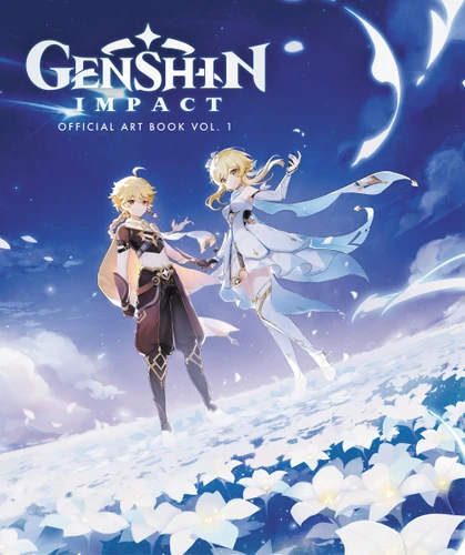 Genshin Impact: Official Art Book Vol. 1: Explore the realms of Genshin Impact in this official collection of art. Packed with character designs, character trailer art, and celebratory illustrations. book cover by miHoYo Co., Ltd