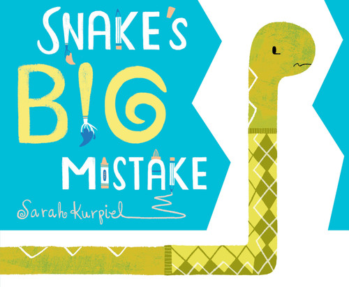 Snake's Big Mistake book cover by Sarah Kurpiel