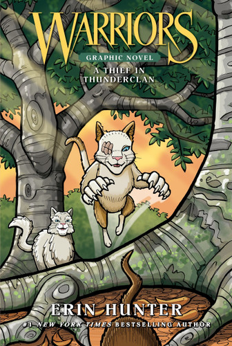 Warriors: A Thief in ThunderClan (Full-Color Adventure) (Warriors #4) book cover by Erin Hunter