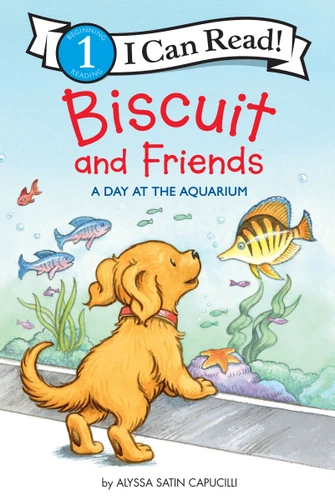 Biscuit and Friends: A Day at the Aquarium (I Can Read Level 1) book cover by Alyssa Satin Capucilli