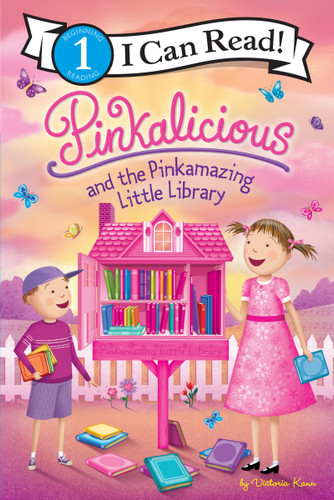 Pinkalicious and the Pinkamazing Little Library (I Can Read Level 1) book cover by Victoria Kann