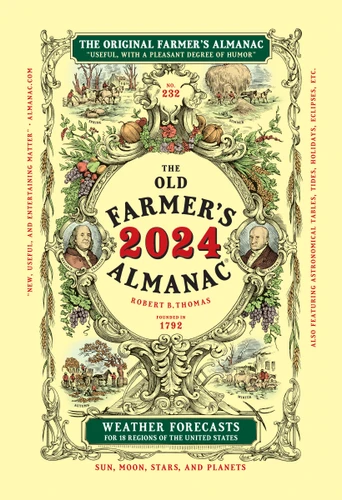 The 2024 Old Farmer’s Almanac Trade Edition book cover by Old Farmer's Almanac