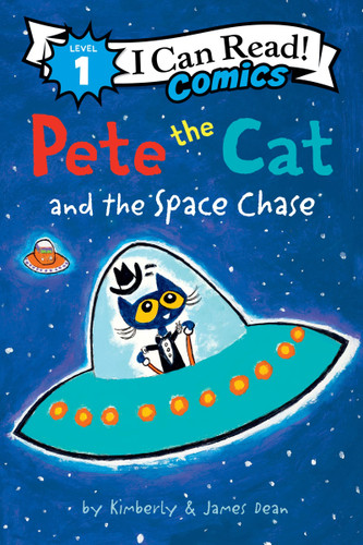 Pete the Cat and the Space Chase (I Can Read Comics Level 1) book cover by James Dean, Kimberly Dean