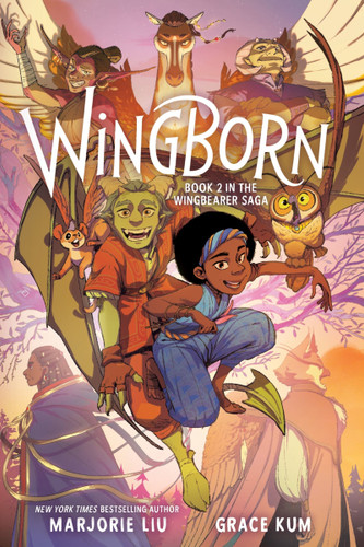 Wingborn: A Graphic Novel (Wingbearer Saga #2) book cover by Marjorie Liu