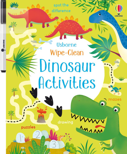 Wipe-Clean Dinosaur Activities (Wipe-clean Activities) book cover by Kirsteen Robson