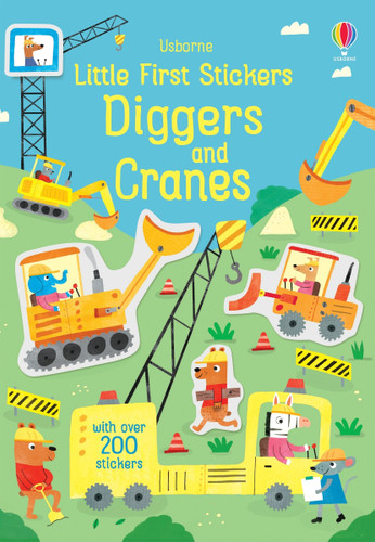 Little First Stickers Diggers and Cranes (Little First Stickers) book cover by Hannah Watson