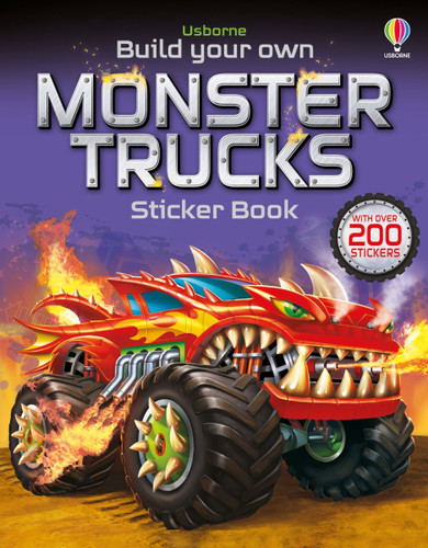 Build Your Own Monster Trucks Sticker Book (Build Your Own Sticker Book) book cover by Simon Tudhope