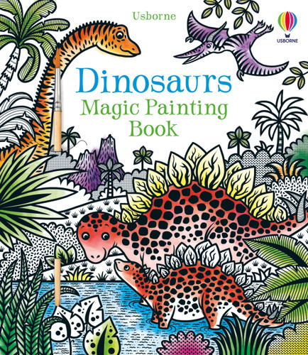 Dinosaurs Magic Painting Book (Magic Painting Books) book cover by Lucy Bowman